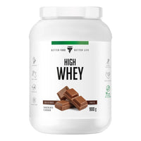 Trec Nutrition High Whey Chocolate flavour 900g tub, front of pack on white background
