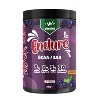 TWP Nutrition Endure BCAA + EAA 510g tub, Benna Berry, front of pack on white background